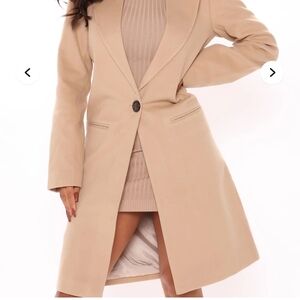 Fashion Nova Women's City Chic Coat - Taupe